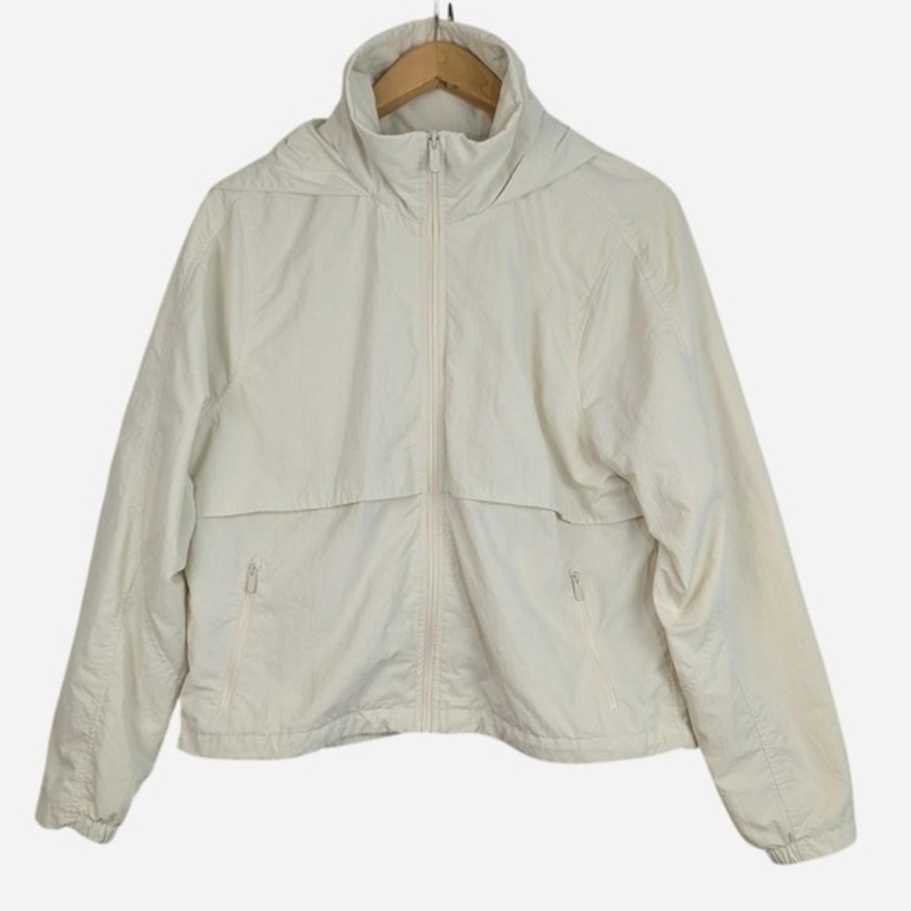 Quince Water Repellent Windbreaker Jacket Tofu Cream Large - Picture 5 of 12